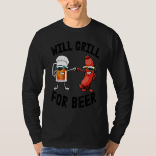 T-shirt Fera griller pour de la bière Femmes Hot Dog & Bi