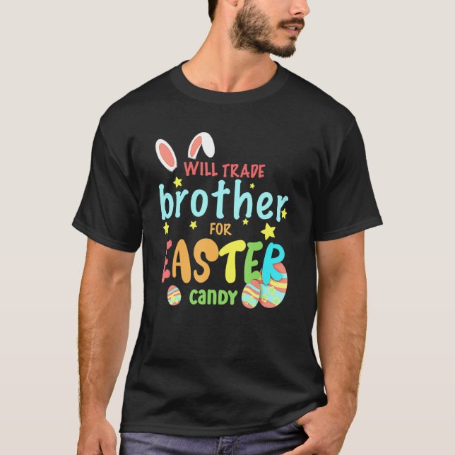 T-shirt Fera Le Fraternité Pour Les Oeufs De Bonbons De Pâ (Devant)