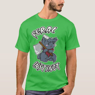 T-shirt Feral Instinct gamer vidéo barbare
