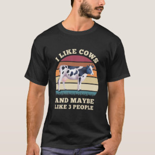 T-shirt Ferme À Vaches J'Aime Les Vaches Et Peut-Être 3