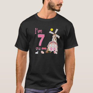 T-shirt Ferme Anniversaire Fête À Thème Filles 2Ème 3Ème 5