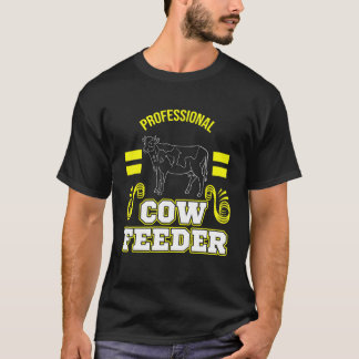 T-shirt Ferme bovine Nourrisseur de vaches professionnel