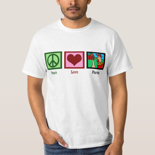 T-shirt Ferme d'amour de paix (Devant)