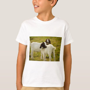 T-shirt Ferme de chevreaux Animaux de ferme en pâturage