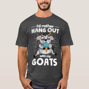 T-shirt Ferme de chèvres Amusante Fermier Animaux Chèvre