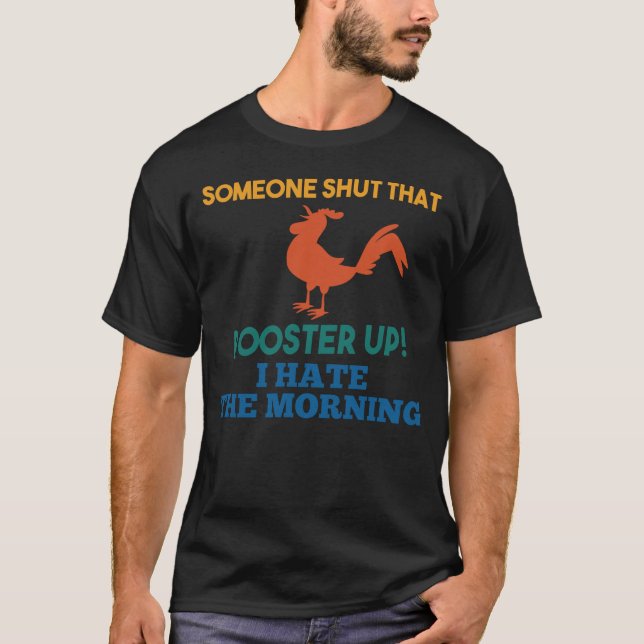 T-shirt Ferme de coqs de coqs Je déteste le cadeau (Devant)