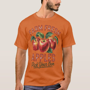 T-shirt Ferme de cueillette de pommes fraîches Verger de p