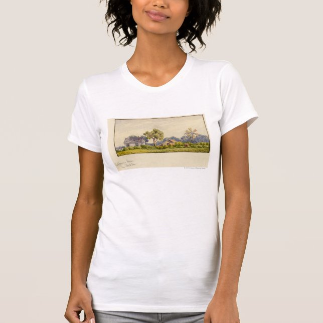 T-shirt Ferme de la Californie, près de Stockton (Devant)