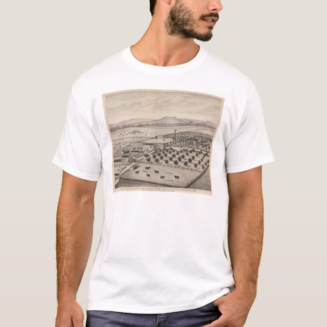 T-shirt Ferme de magnolia, le Kansas (Devant)