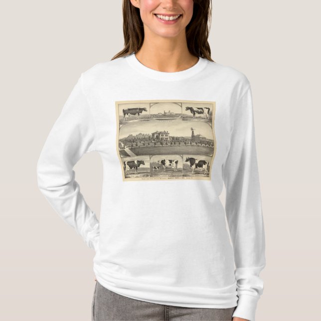 T-shirt Ferme de pelouse de prairie, Nébraska (Devant)