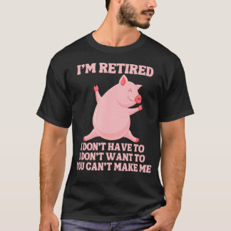 T-shirt Ferme de porcs à la retraite drôle Danse cochon