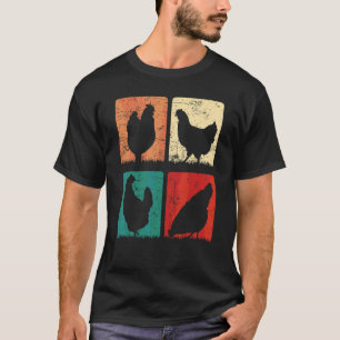 T-shirt Ferme de poulets Élevage de poulets Cour de paysan