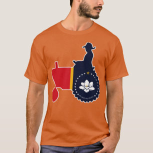 T-shirt Ferme de tracteur agricole du Mississippi