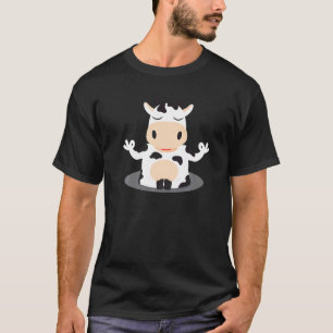 T-shirt Ferme de yoga d'animal de vache agriculteur