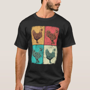 T-shirt Ferme drôle vintage femme paysanne amoureuse de po