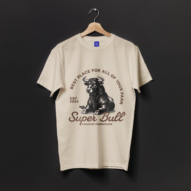 T-shirt Ferme Extraordinaire Super Bull (Créateur téléchargé)
