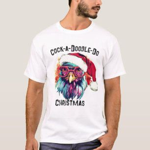 T-shirt Ferme Fitness Gym Tee, Coq de Noël Humour cadeau