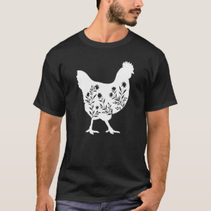 T-shirt Ferme Fleurie Fille de la Vie Agricole Chic Fémini