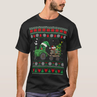 T-shirt Ferme Tracteur Arbre Lumières Ferme moche