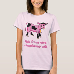 T-shirt Ferme, Vache rose
