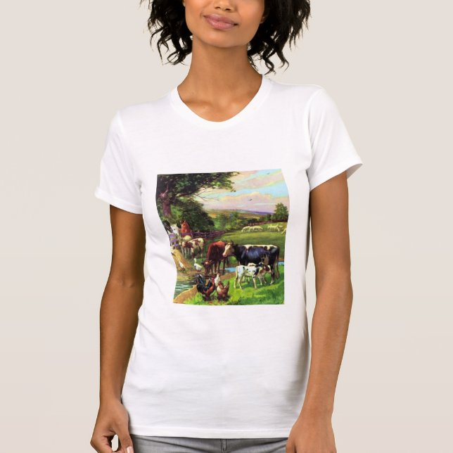T-shirt Ferme vintage (Devant)