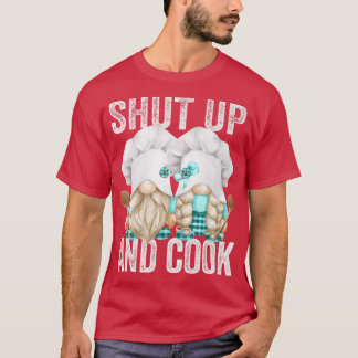 T-shirt Fermer Couple Gnome Pour Les Femmes Et Cuisinier D