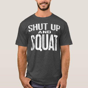 T-shirt FERMER ET SQUAT Poids de l'entraînement geek