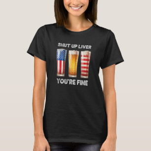 T-shirt Fermer le foie Vous avez de belles tasses de bière