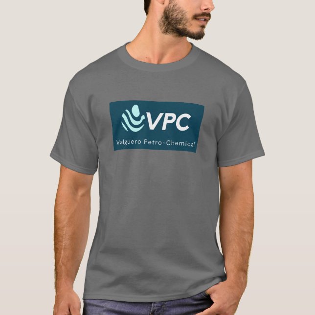 T-shirt Fermeture du logo de Valguero Petro-Chemical (Devant)