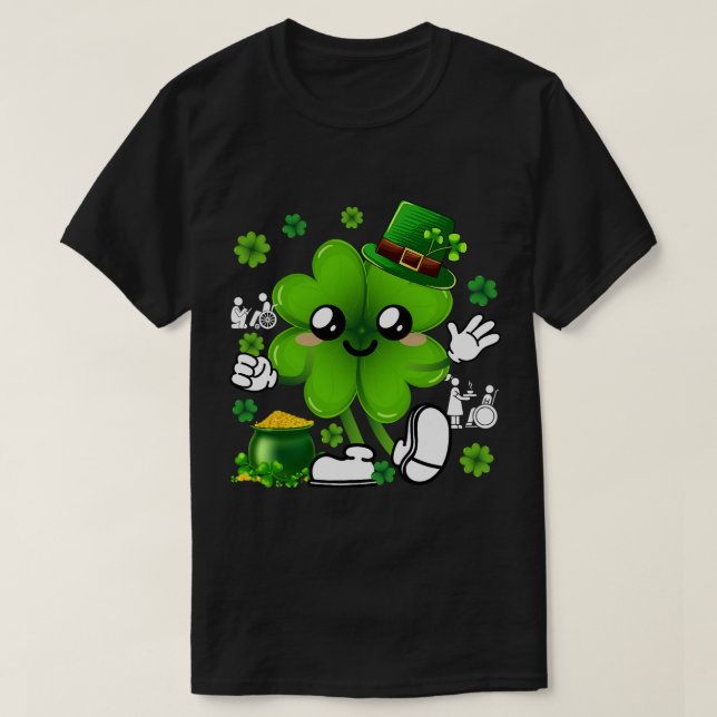 T-shirt Fermetures de la journée St. Patricks Travailleurs (Design devant)