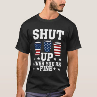 T-shirt Fermez Le Foie Vous Êtes De Beaux Gobelets De Bièr