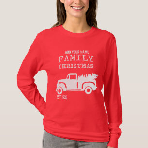 T-shirt Fermier Camion Noël   Personnalisez-Le !