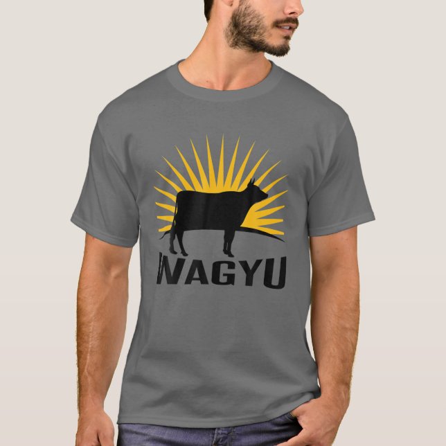 T-shirt Fermier de bétail - Vache Wagyu (Devant)
