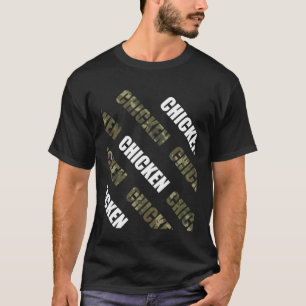 T-shirt Fermier de poulet Camo Vintage rétro