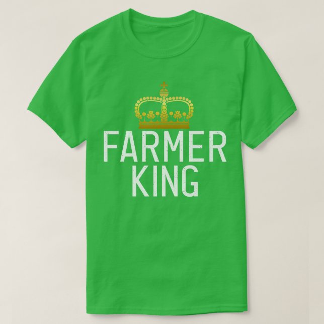 T-shirt Fermier King Agritourisme agricole (Design devant)