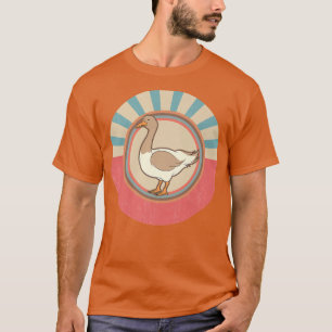 T-shirt Fermier Oiseau Amoureux Ferme Animale Retro Oie