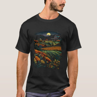 T-shirt Fermier Ranch Cultures Nature Agriculture