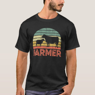 T-shirt Fermier Vintage rétro
