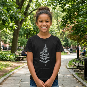 T-Shirt Fern - Gymnogramma Chrysophylla. Effet de rayons X