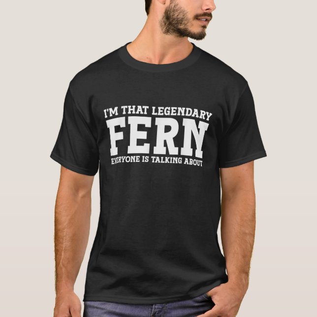 T-shirt Fern Nom personnel Femme Fille Funny Fern (Devant)