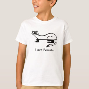 T-shirt FERRET à pieds noirs cool - Conservation - Nature 