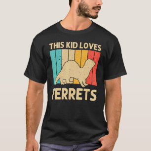 T-shirt Ferret cool Pour Enfants Garçons Animal Ferret Pro