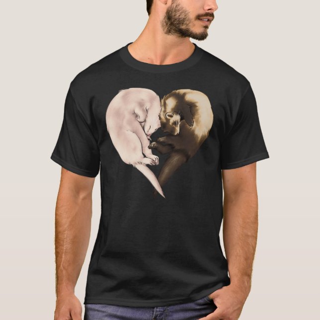 T-shirt Ferret Love (Devant)