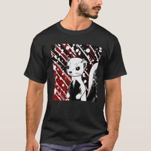 T-shirt Ferret Maman Papa Mustela Nigripes