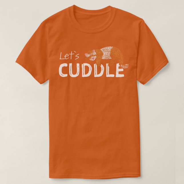 T-shirt Ferret Otter Sleep Chemise Cuddle Chemise (Design devant)