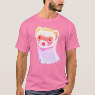 T-shirt Ferret Sassy Aux Couleurs Arc-En-Ciel