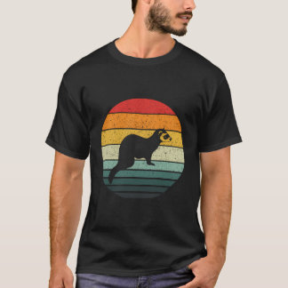 T-shirt Ferret vintage Retro Tee