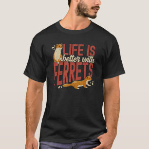 T-shirt Ferrets Ferret Maman Papa Pet Ferrets