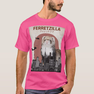 T-shirt Ferretzilla - Funny Ferret Monster