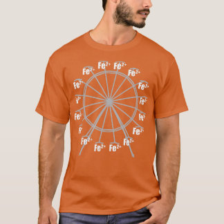 T-shirt Ferrous Wheel Chemistry Ferris Fe+2 Science Nerd L